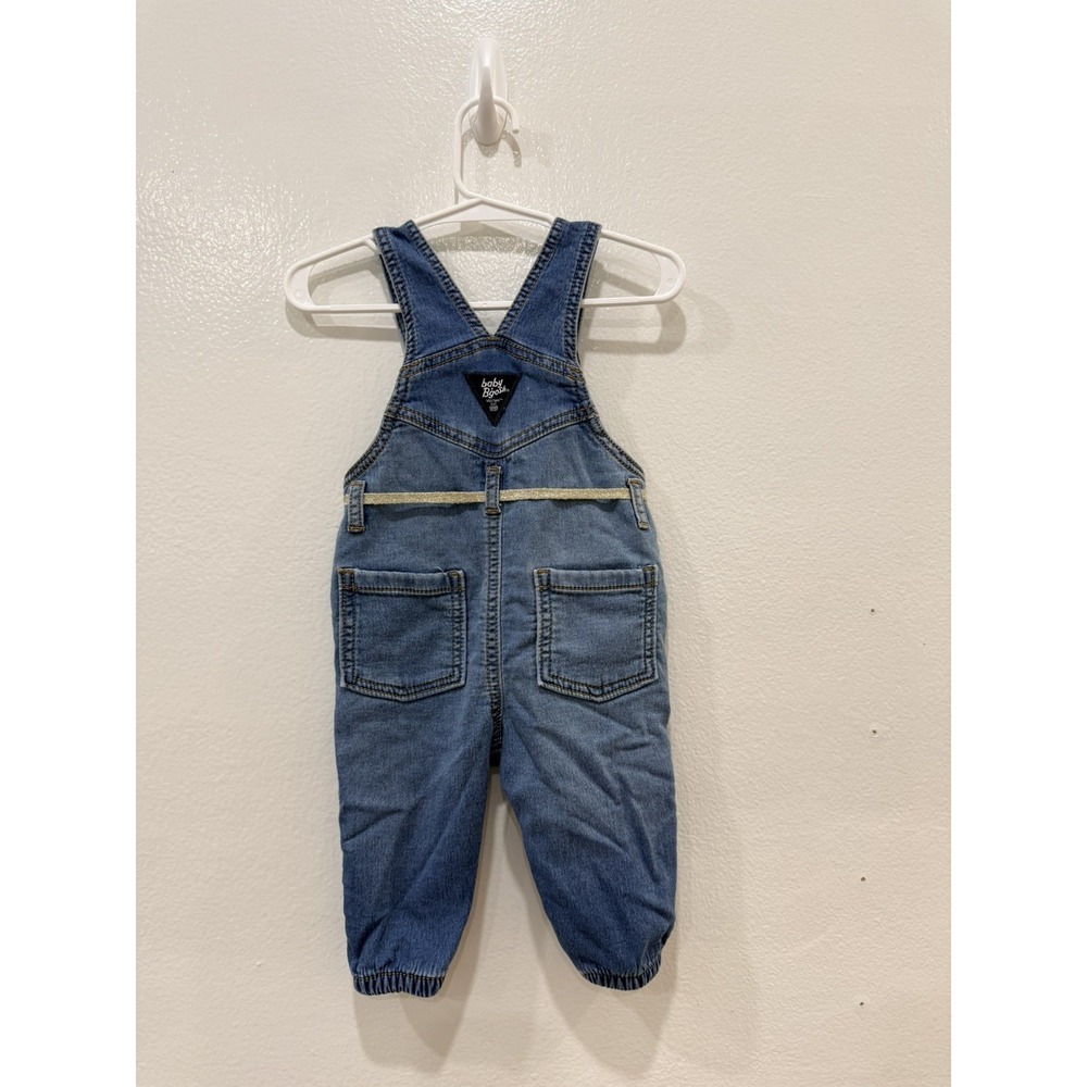 Baby B'gosh Denim Overalls Size 6 Months Blue Jean One-Piece Romper